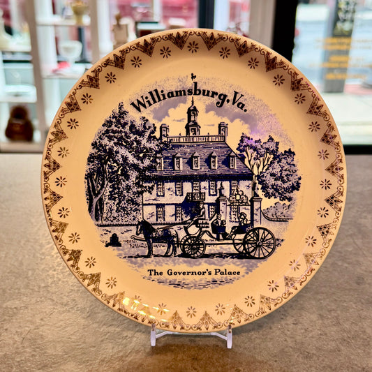 Souvenir Plate 7" Williamsburg, VA The Governor's Palace