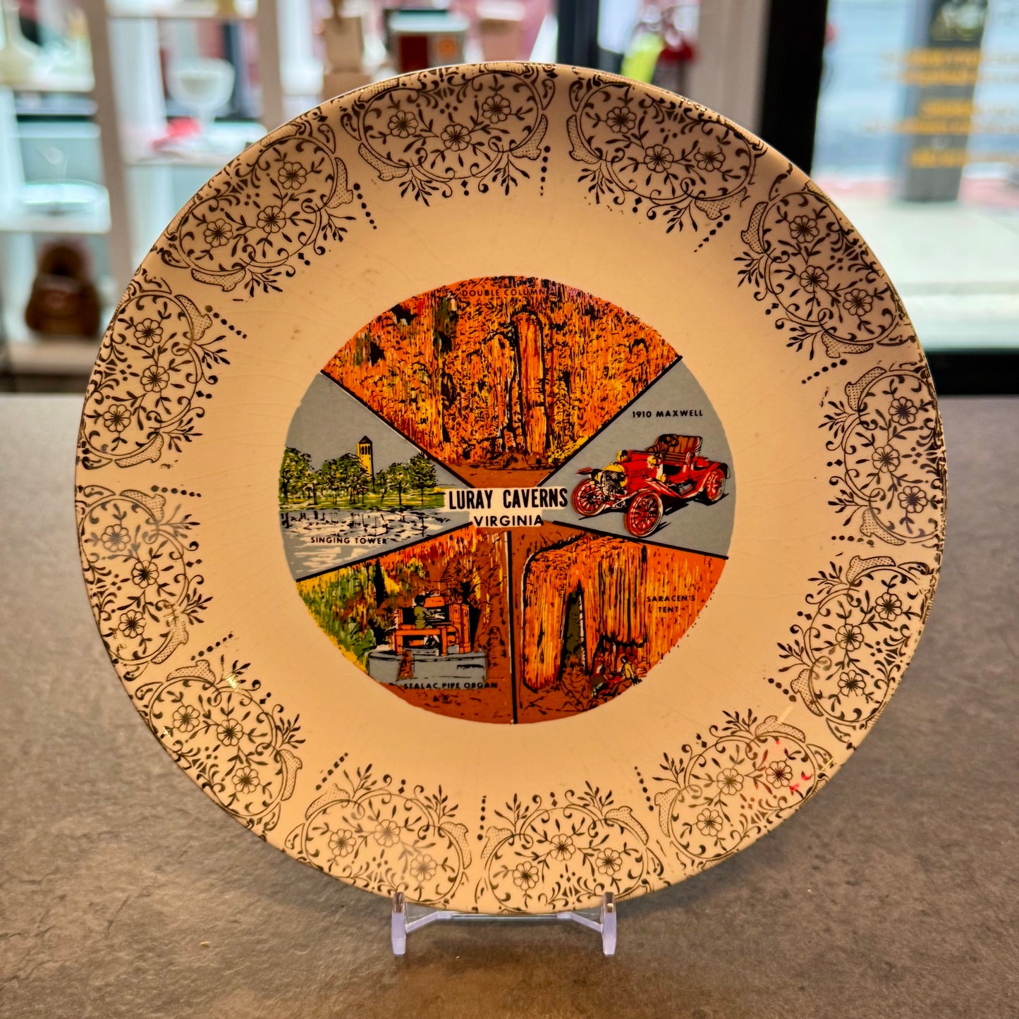 Souvenir Plate 7" Luray Caverns Virginia