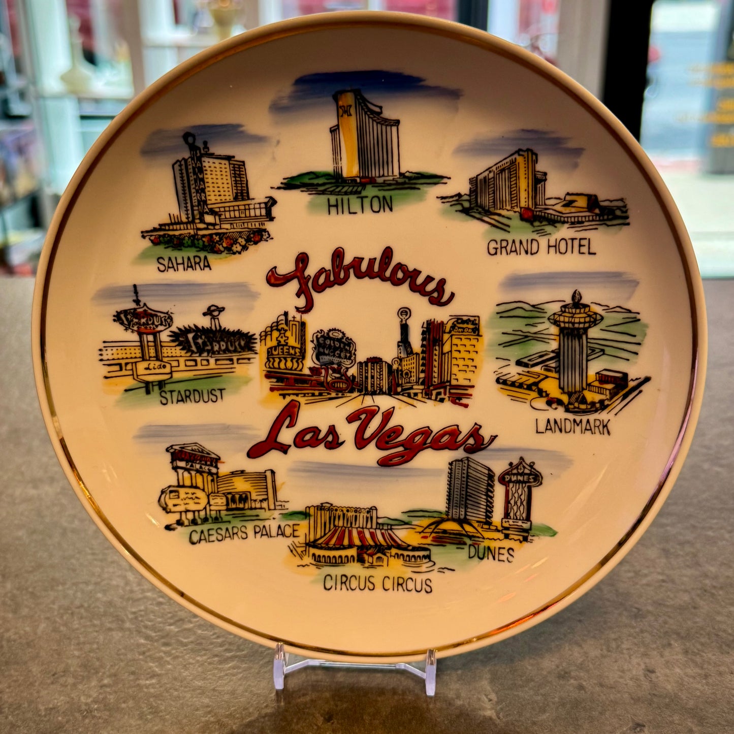 Souvenir Plate 7" Fabulous Las Vegas
