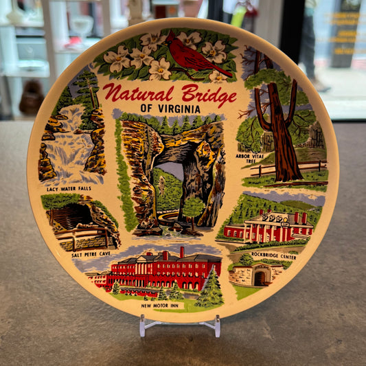 Souvenir Plate 7" Natural Bridge of Virginia