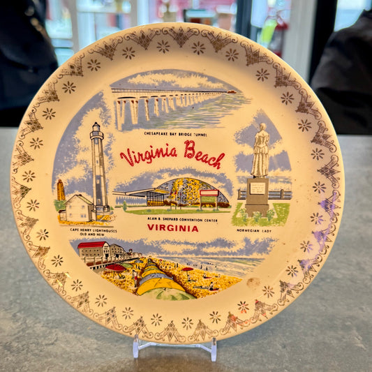 Souvenir Plate 7" Virginia Beach, VA