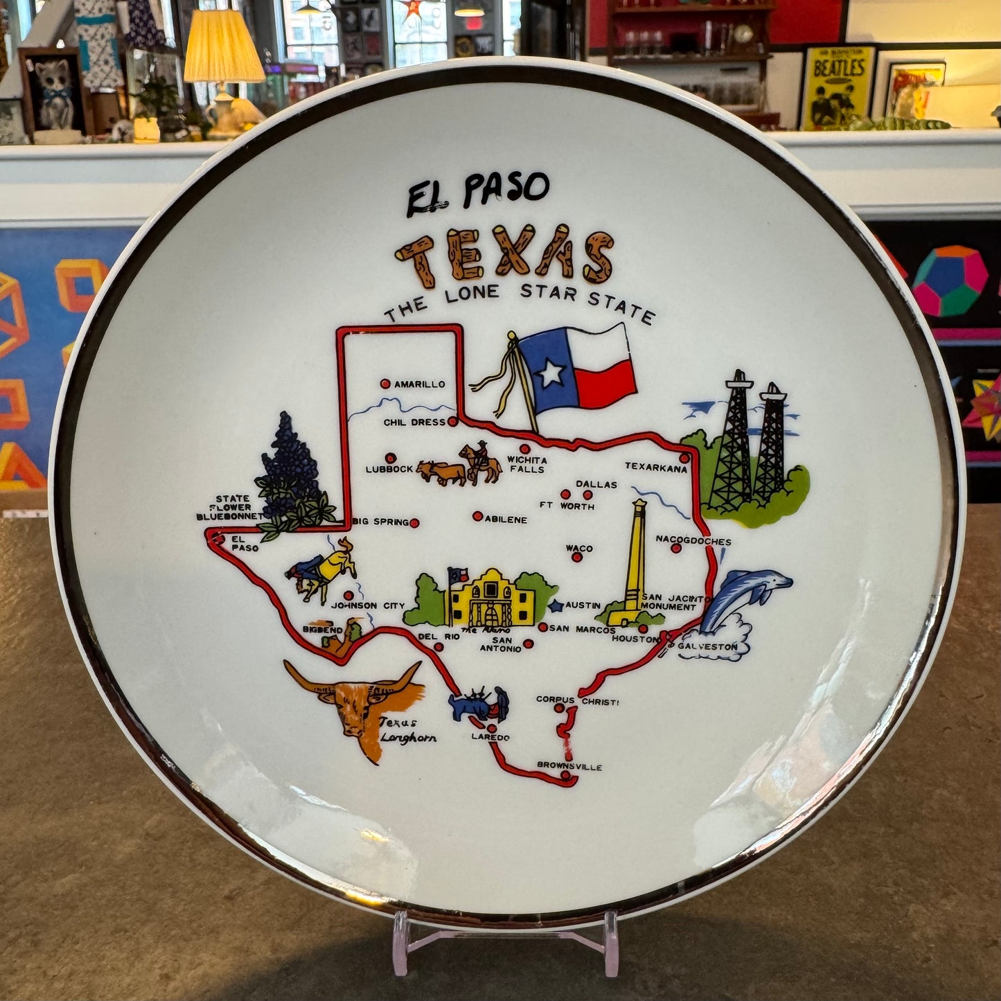 Souvenir Plate 7" El Paso, Texas