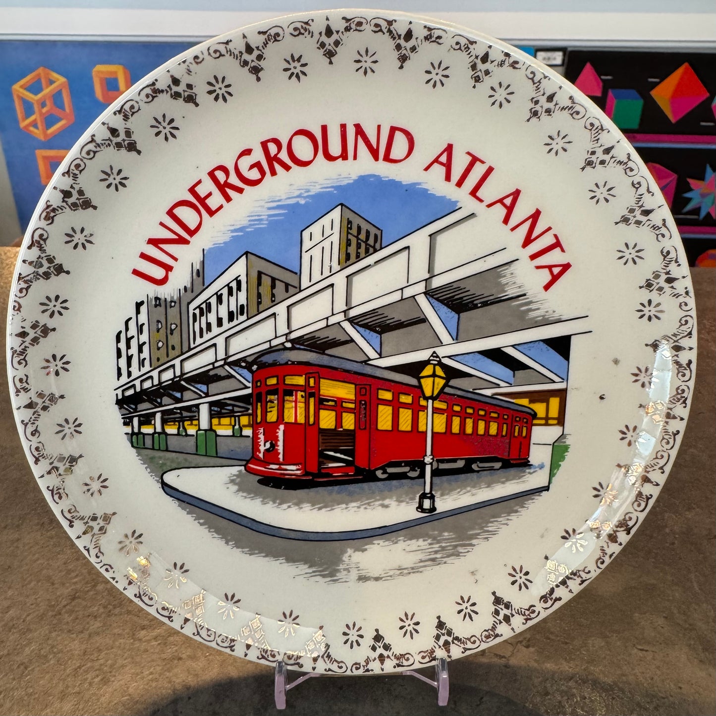Souvenir Plate 7" Underground Atlanta, GA