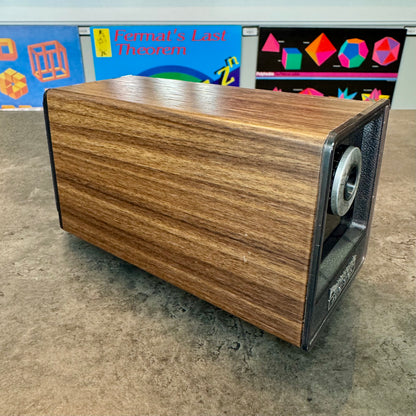 Panasonic KP-77 Electric Pencil Sharpener - Wood Grain & Chrome - Tested + Working