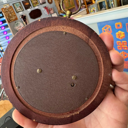 German Wood-Cased Aneroid Barometer - Precision Weather Instrument