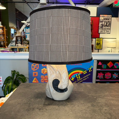 Vintage Sculptural Ceramic Table Lamp – Mid-Century Postmodern