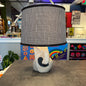 Vintage Sculptural Ceramic Table Lamp – Mid-Century Postmodern