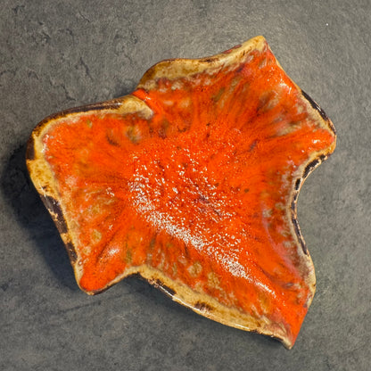 Drip Glaze Leaf Trinket Dishes - Set of 3