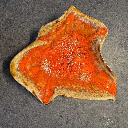 Drip Glaze Leaf Trinket Dishes - Set of 3