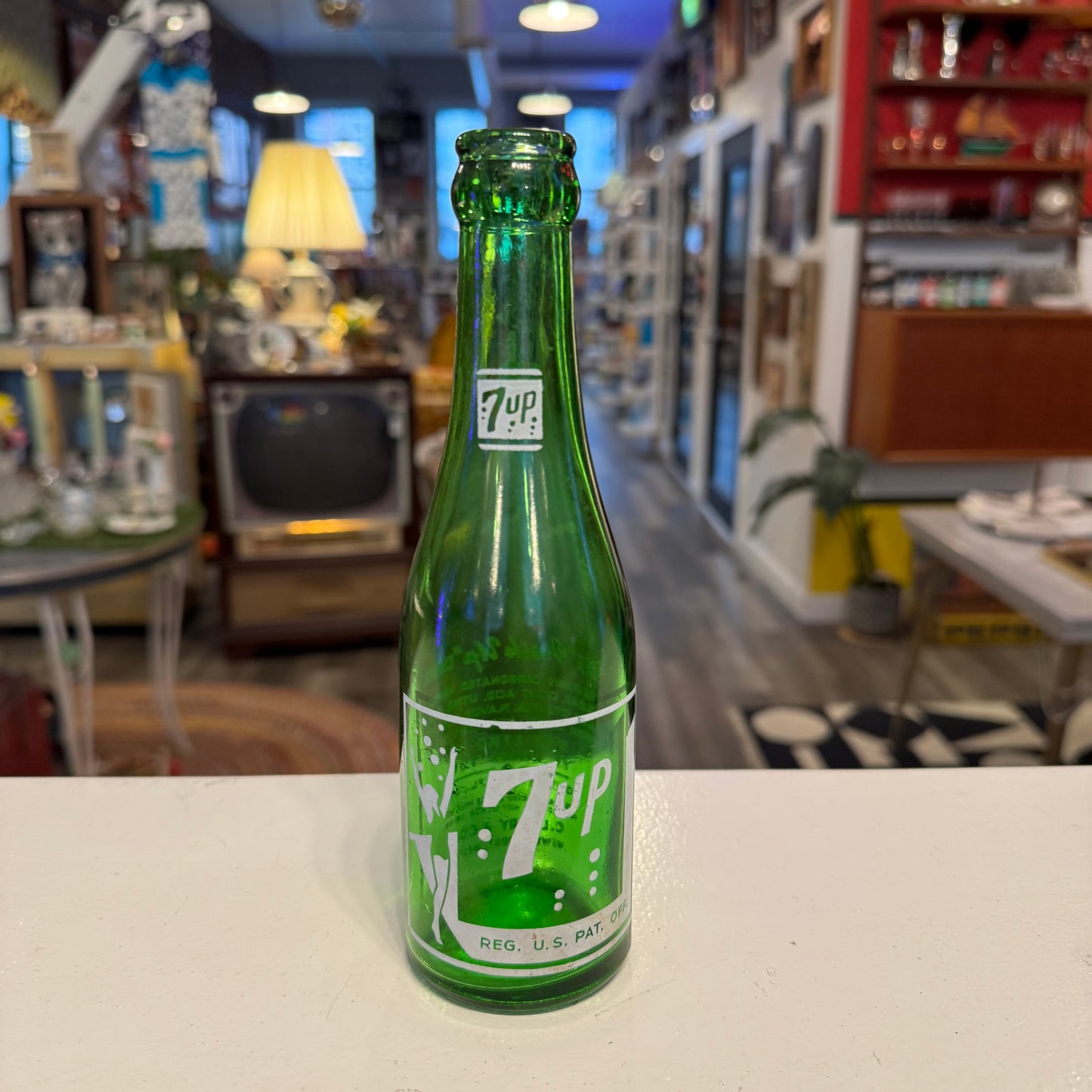 Vintage 7-Up 7oz Glass Bottle – C. Leary & Co. Newburyport, MA – No Chips