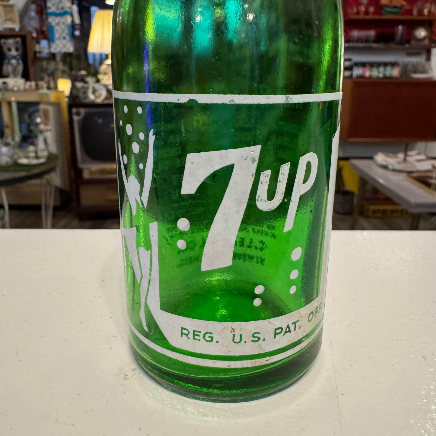 Vintage 7-Up 7oz Glass Bottle – C. Leary & Co. Newburyport, MA – No Chips