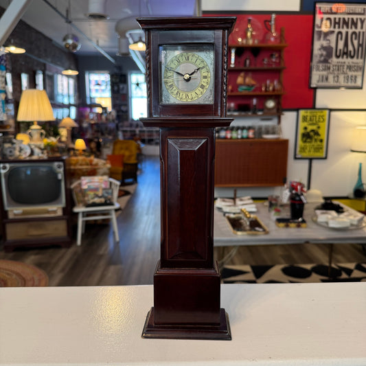 Mini Grandfather Clock Vintage 1990s Bombay Company Working