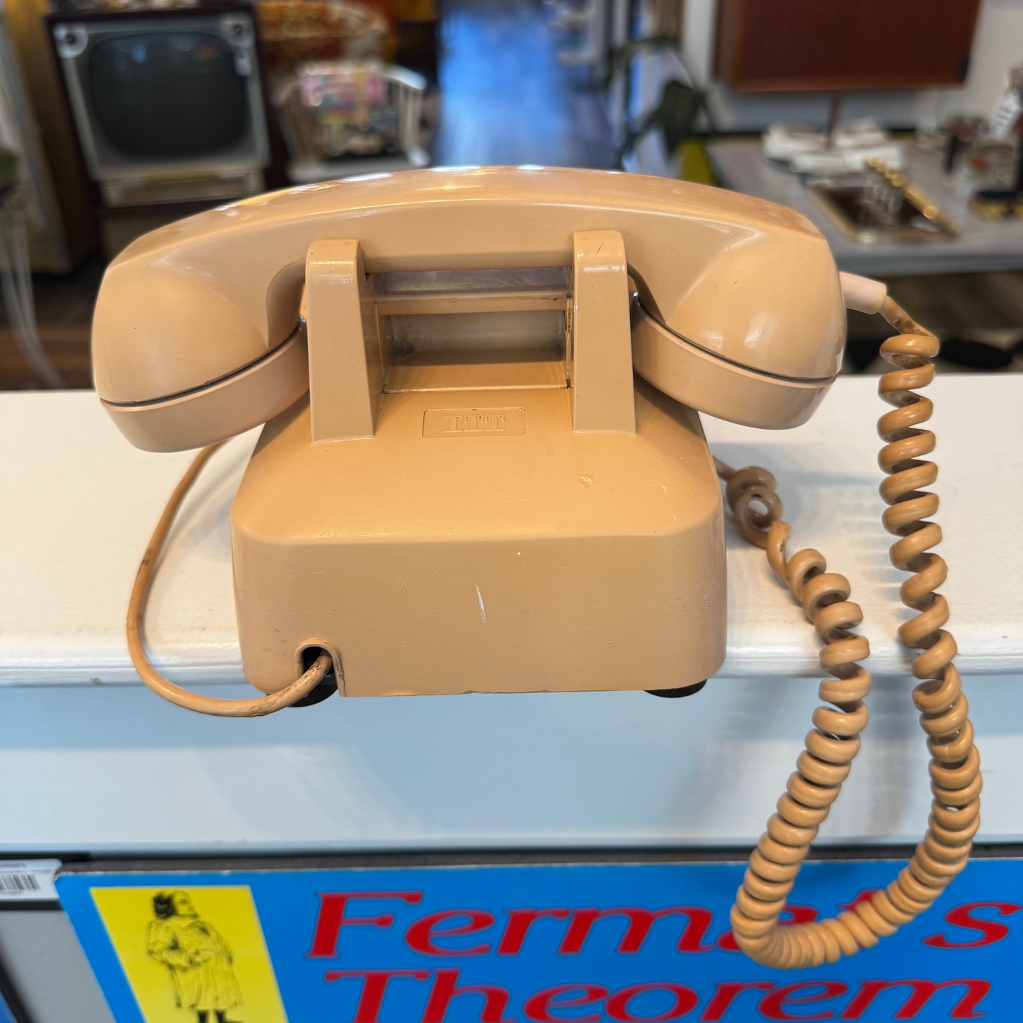 Vintage 1960s ITT "K-500" Rotary Phone – Soft Pink/Beige