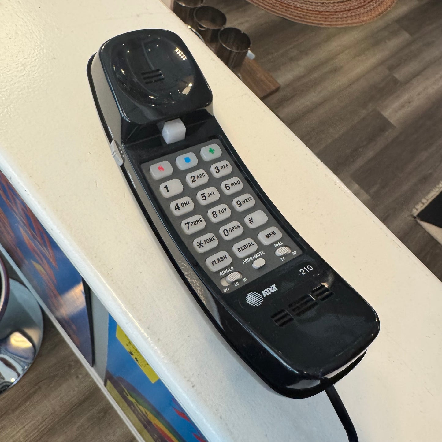 AT&T 200 Slim Line Phone Black Untested
