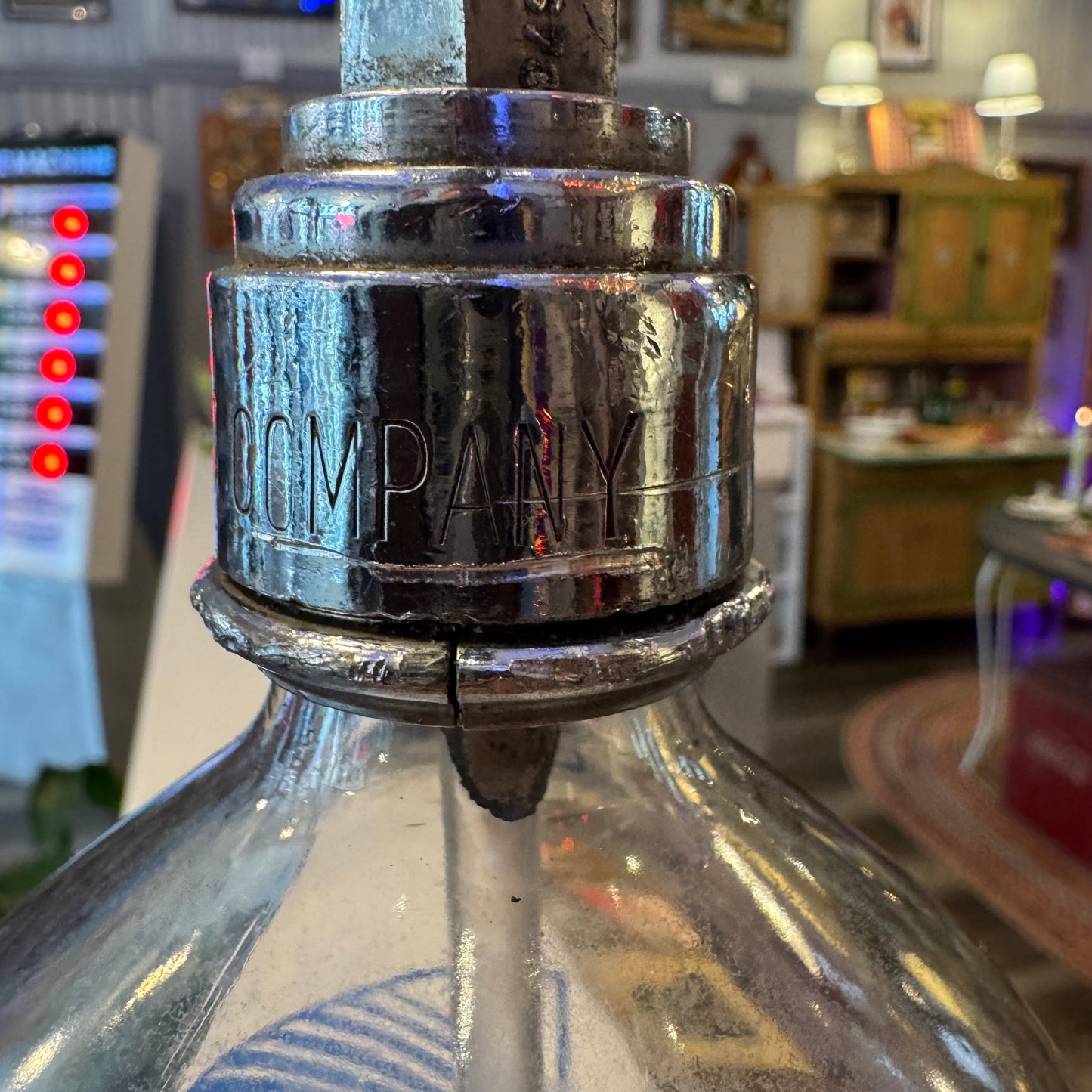 Antique C. Leary & Co. Glass Seltzer Bottle – Newburyport, MA (Intact Glass Rod)