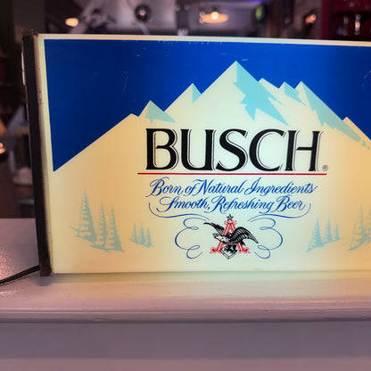 Light Up Busch Beer Sign 'Head for the Mountains" Works