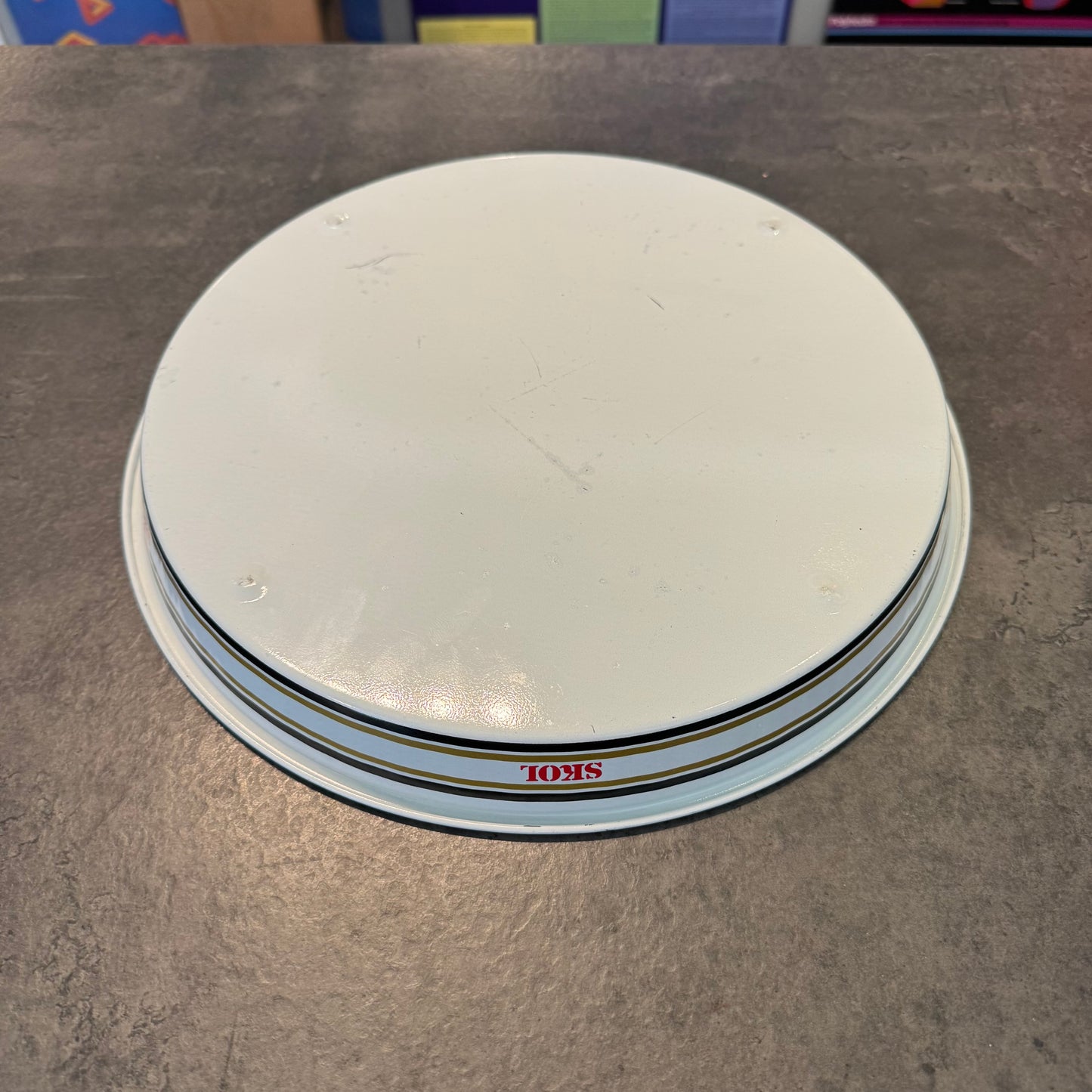 Vintage Skol Lager Metal Beer Tray (12")