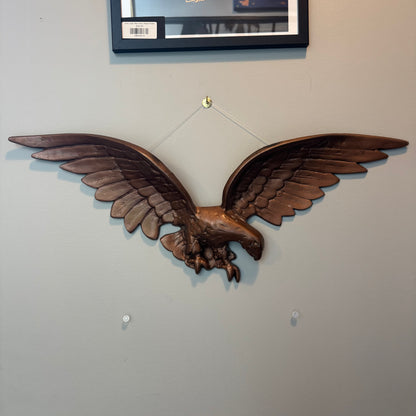 Vintage 24" Metal Eagle Wall Hanging (Made in Japan)