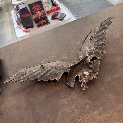 Vintage 24" Metal Eagle Wall Hanging (Made in Japan)