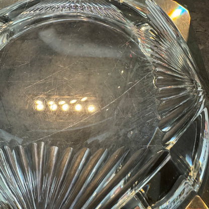 Vintage Heavy Cut Crystal Centerpiece Bowl (6.3 lbs)