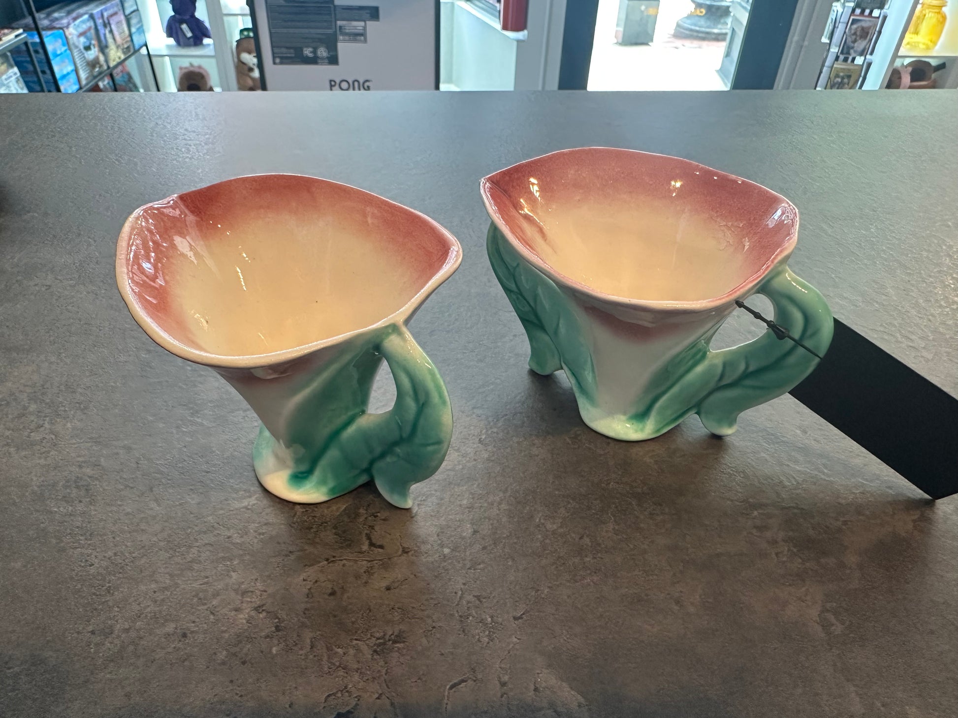 Ceramic Lily Sugar and Creamer Set