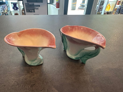 Ceramic Lily Sugar and Creamer Set