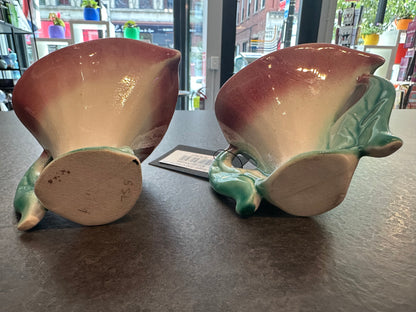 Ceramic Lily Sugar and Creamer Set