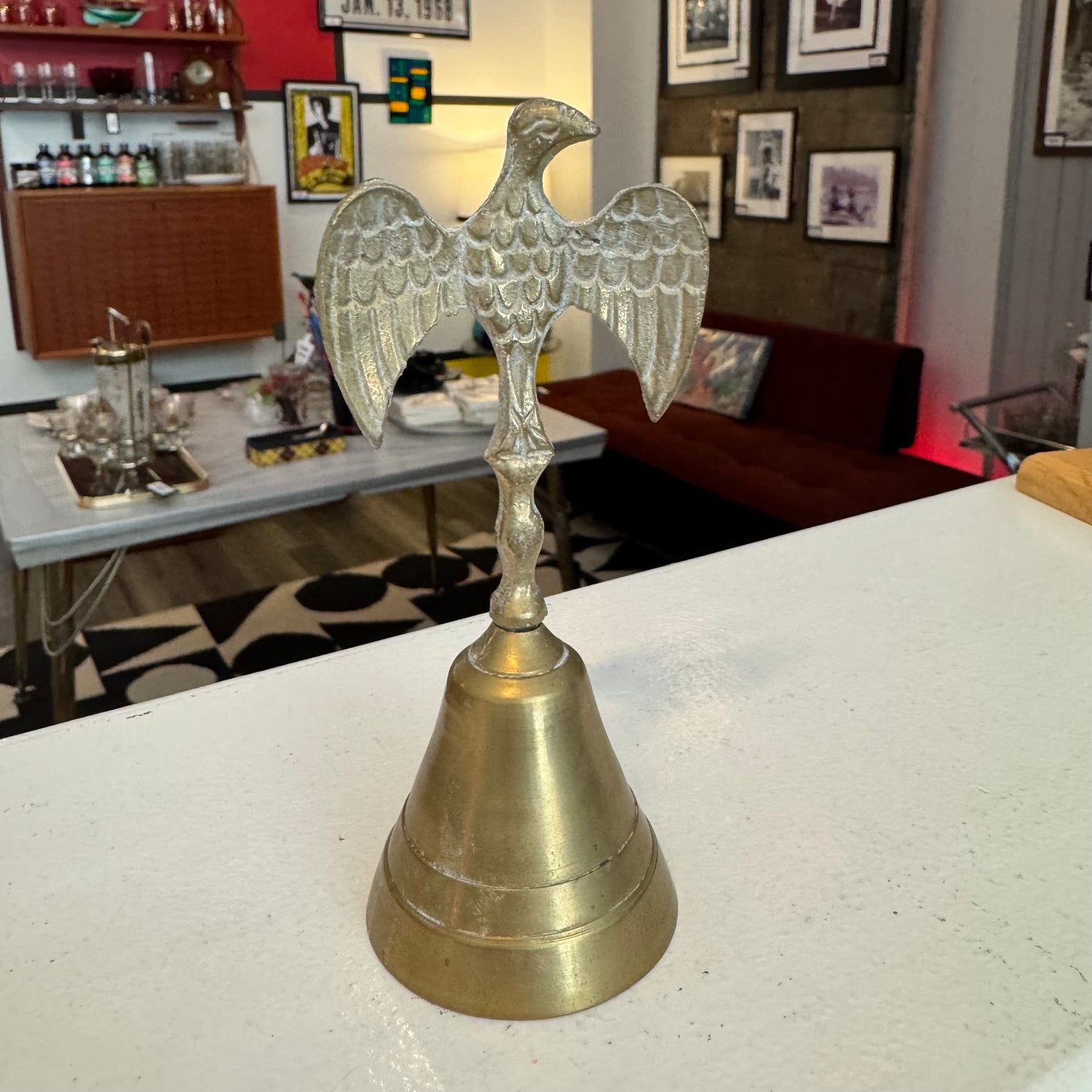Flat Eagle Brass Bell