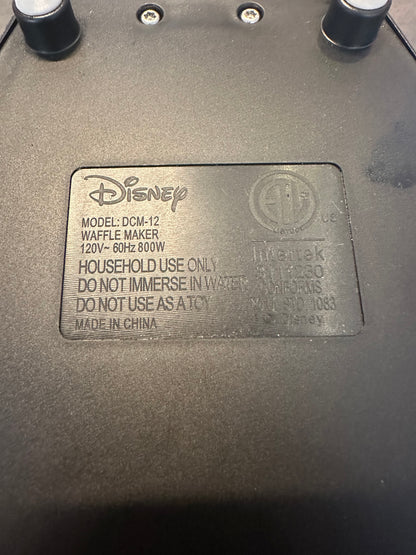 Authentic Disney Mickey Mouse Waffle Maker