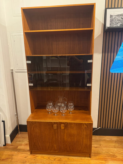 Vintage Danish Mid-Century Modern Teak Bookcase by Kibæk Møbelfabrik