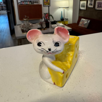 Ceramic Mouse with Cheese Bank