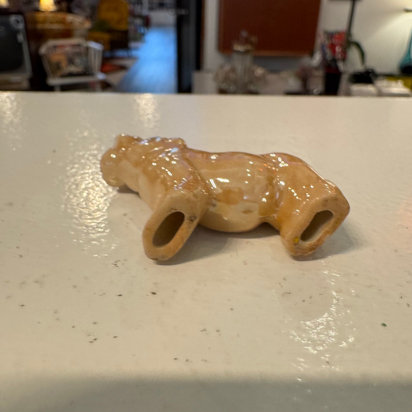 Small Glazed Hippo Made in Japan