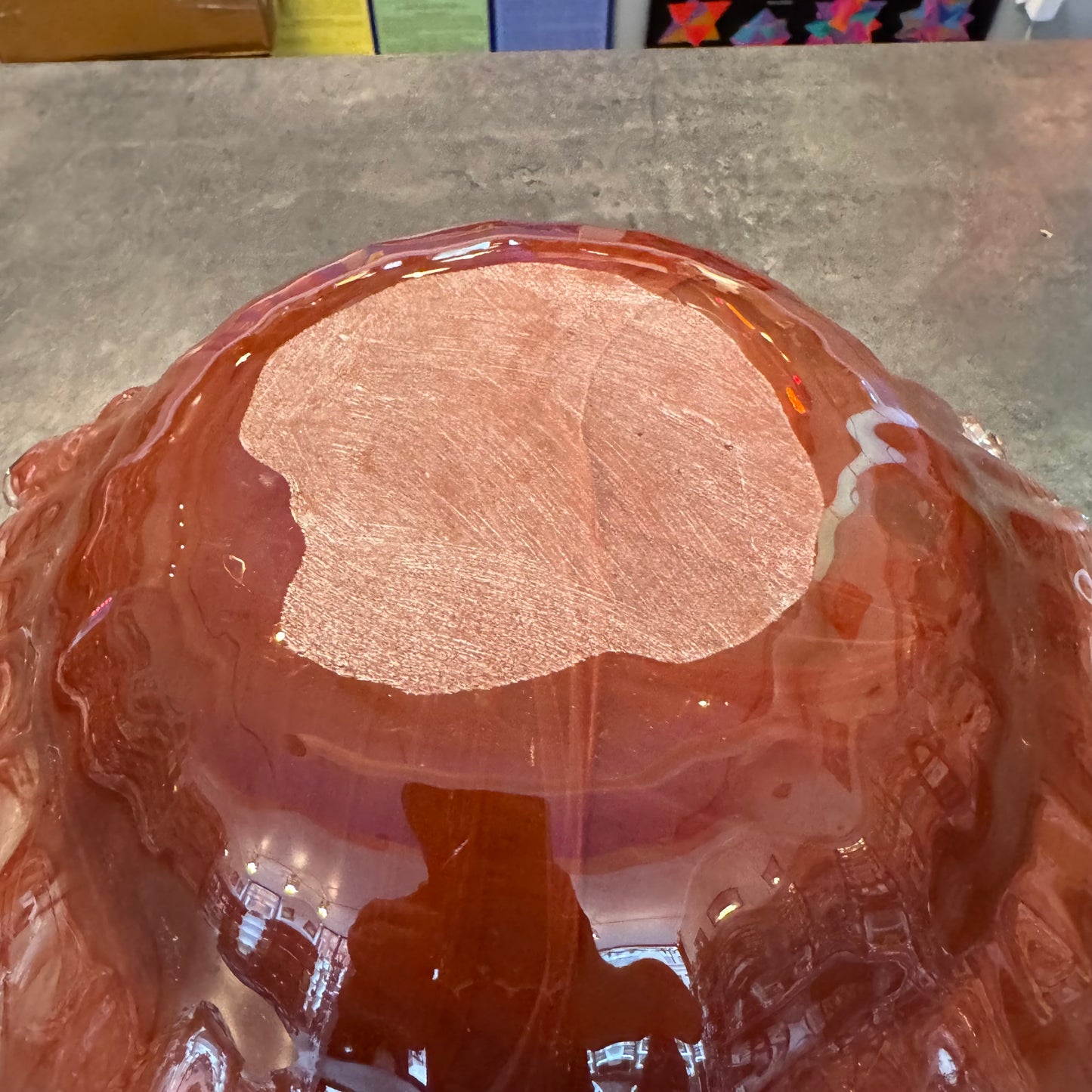 Blown Glass MCM Centerpiece Bowl