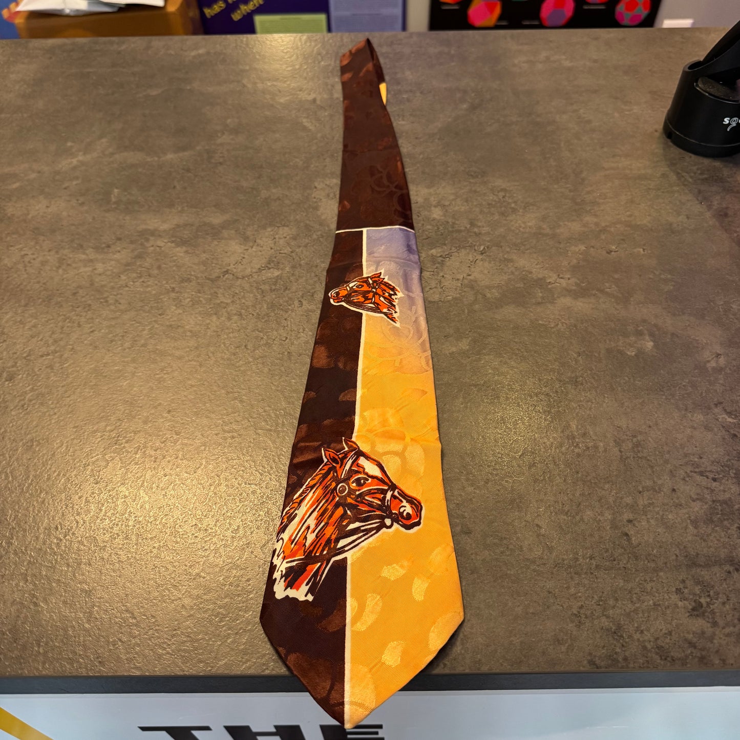 Mens Vintage Necktie Esquire Horses
