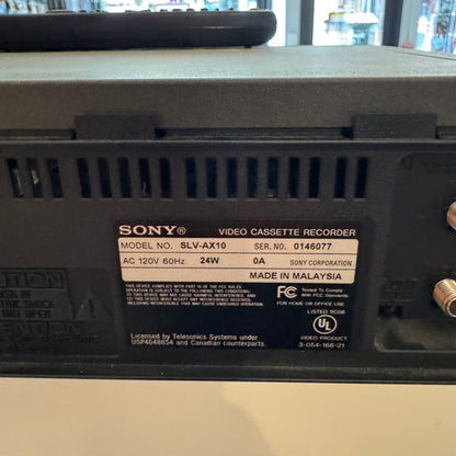 Sony Model SLV-AX10 VCR w/Remote Working