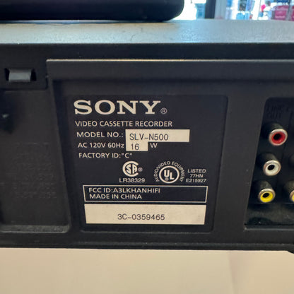 Sony Model SLV-N500 VCR w/Remote Working