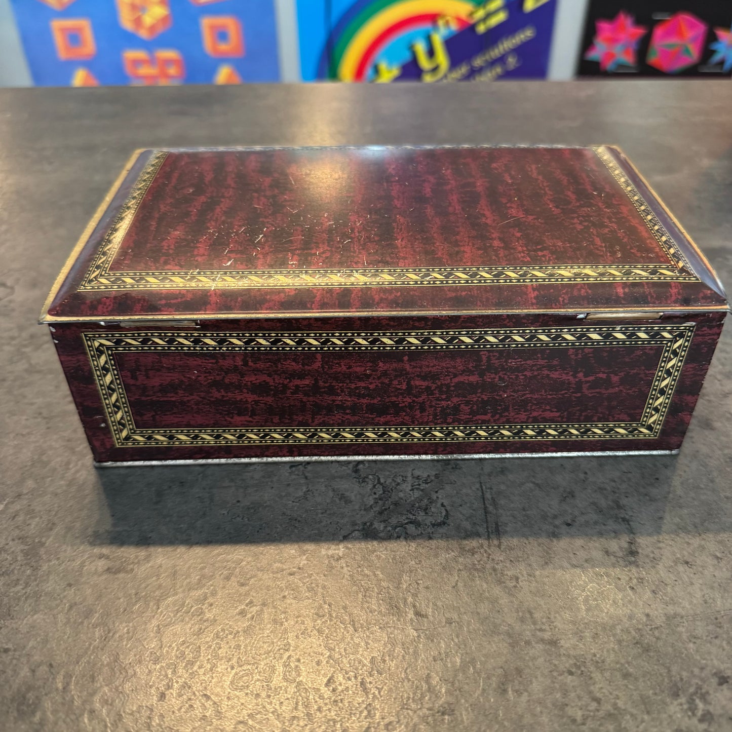 Tin Painted Cigar Box