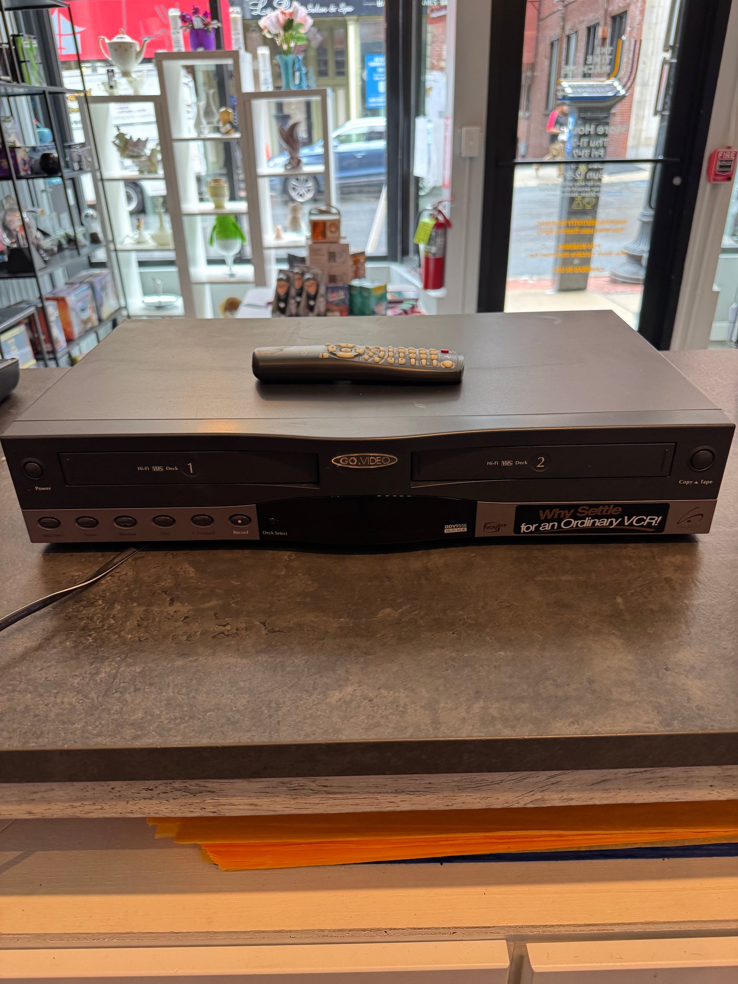 GoVideo Double Deck VHS Player DDV-9556 with Remote