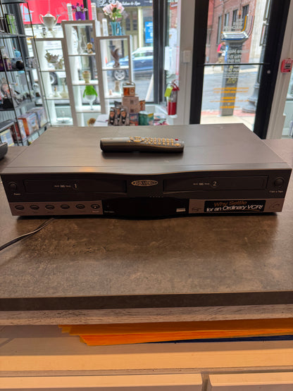 GoVideo Double Deck VHS Player DDV-9556 with Remote