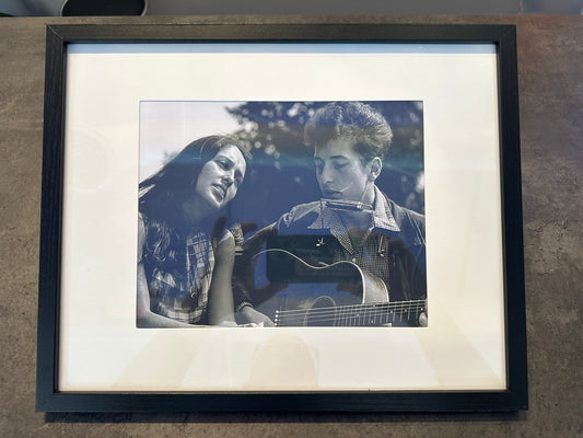 Bob Dylan and Joan Baez Framed Photo Print