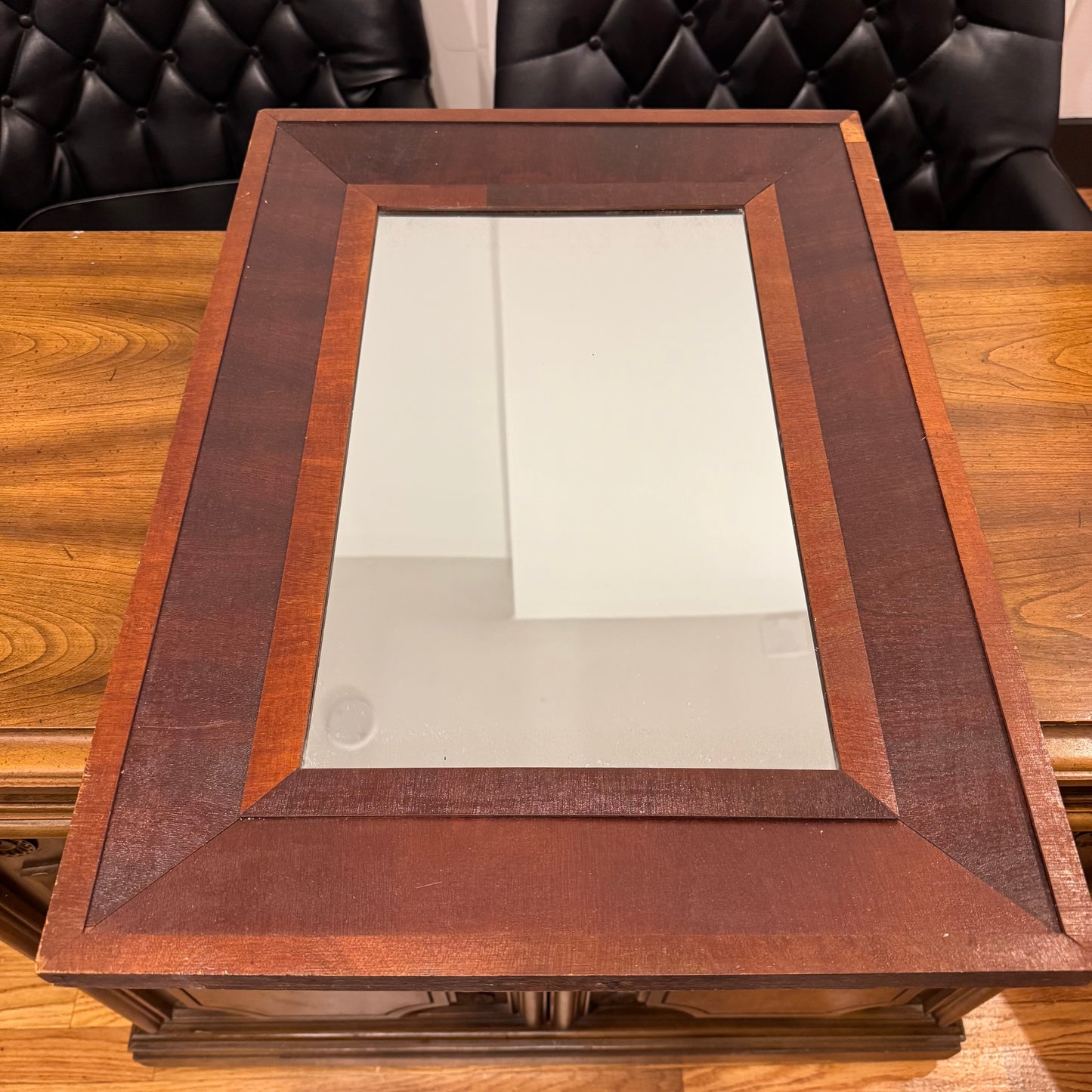 Wooden Veneered Mirror 23" x 18"