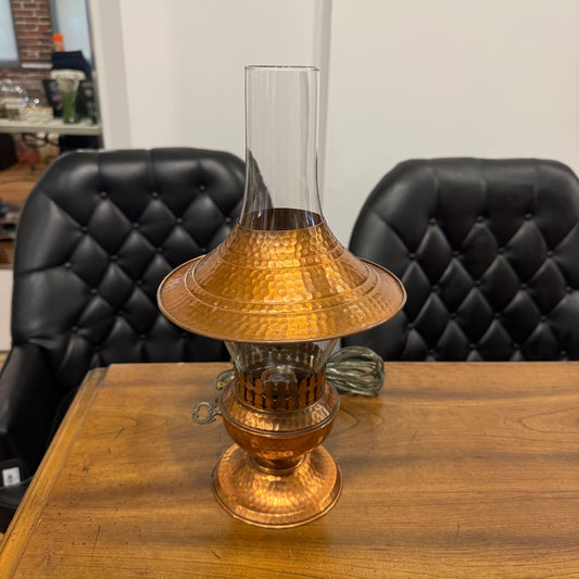 Copper and Glass Lamp