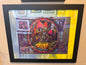 Framed 3D Lenticular Mushroom Print with Canvas Backsplash