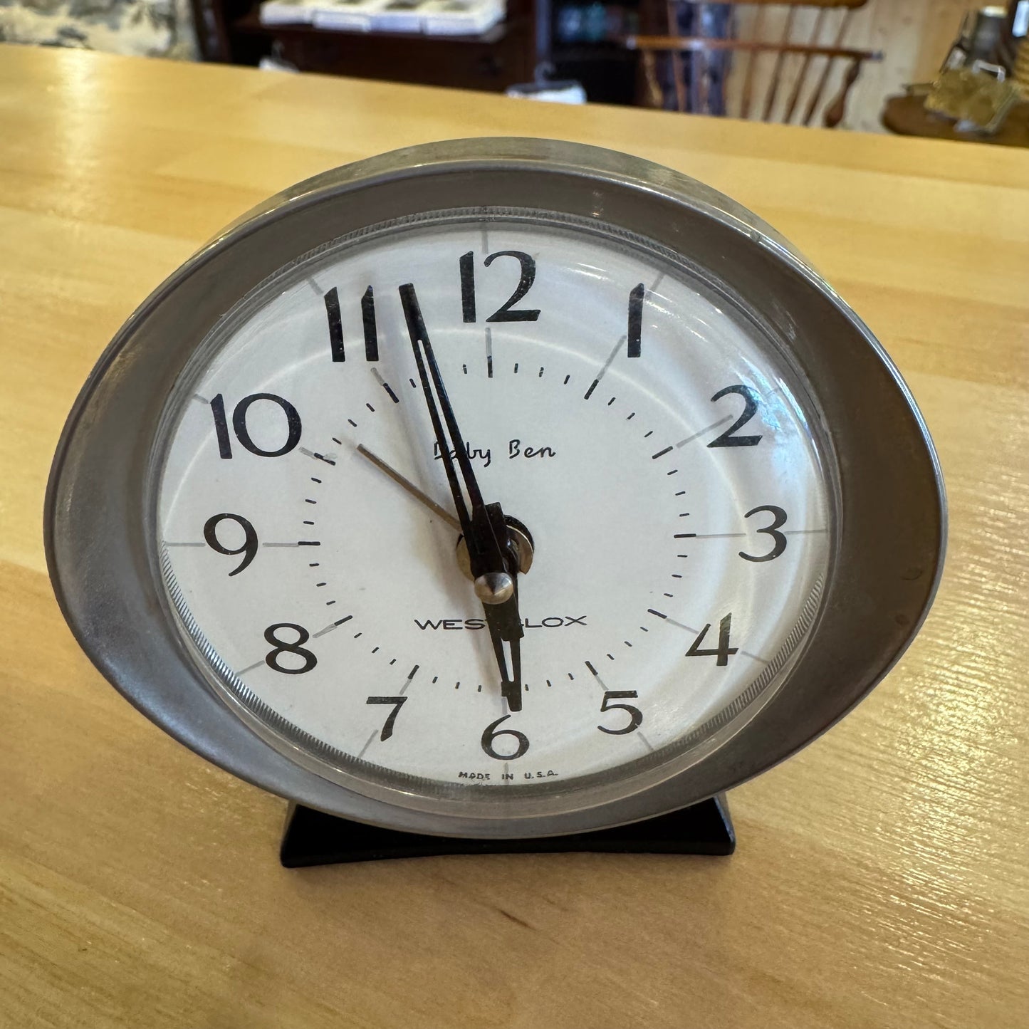 Vintage Westclox Baby Ben Style 8 Wind-Up Alarm Clock