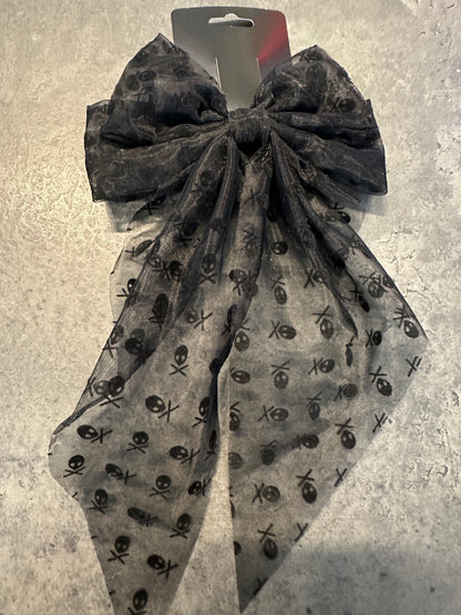 Skull Hair Bow