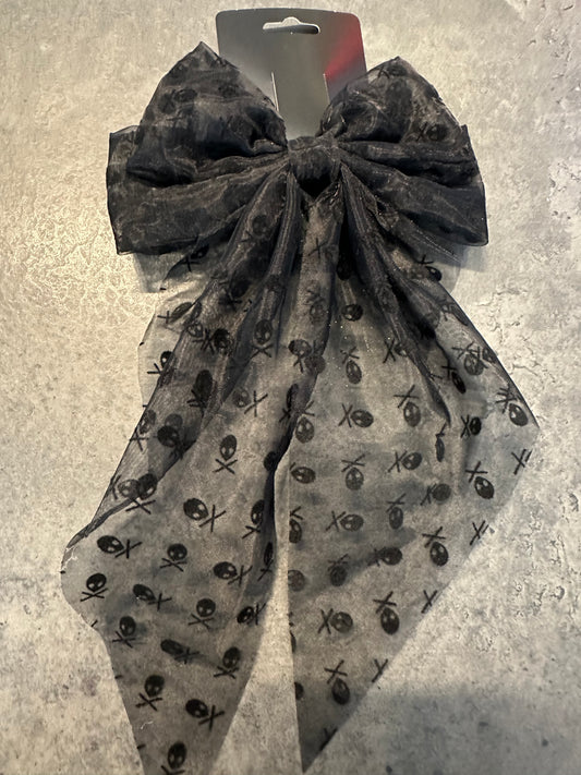 Skull Hair Bow