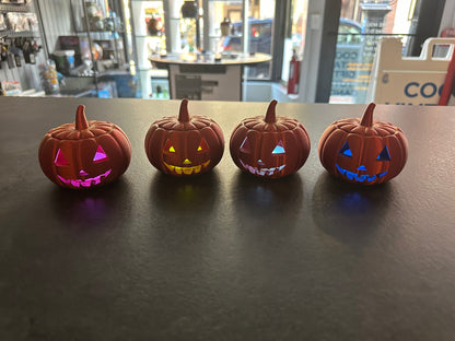 3D Printed Jack-O-Lantern with Tea Light