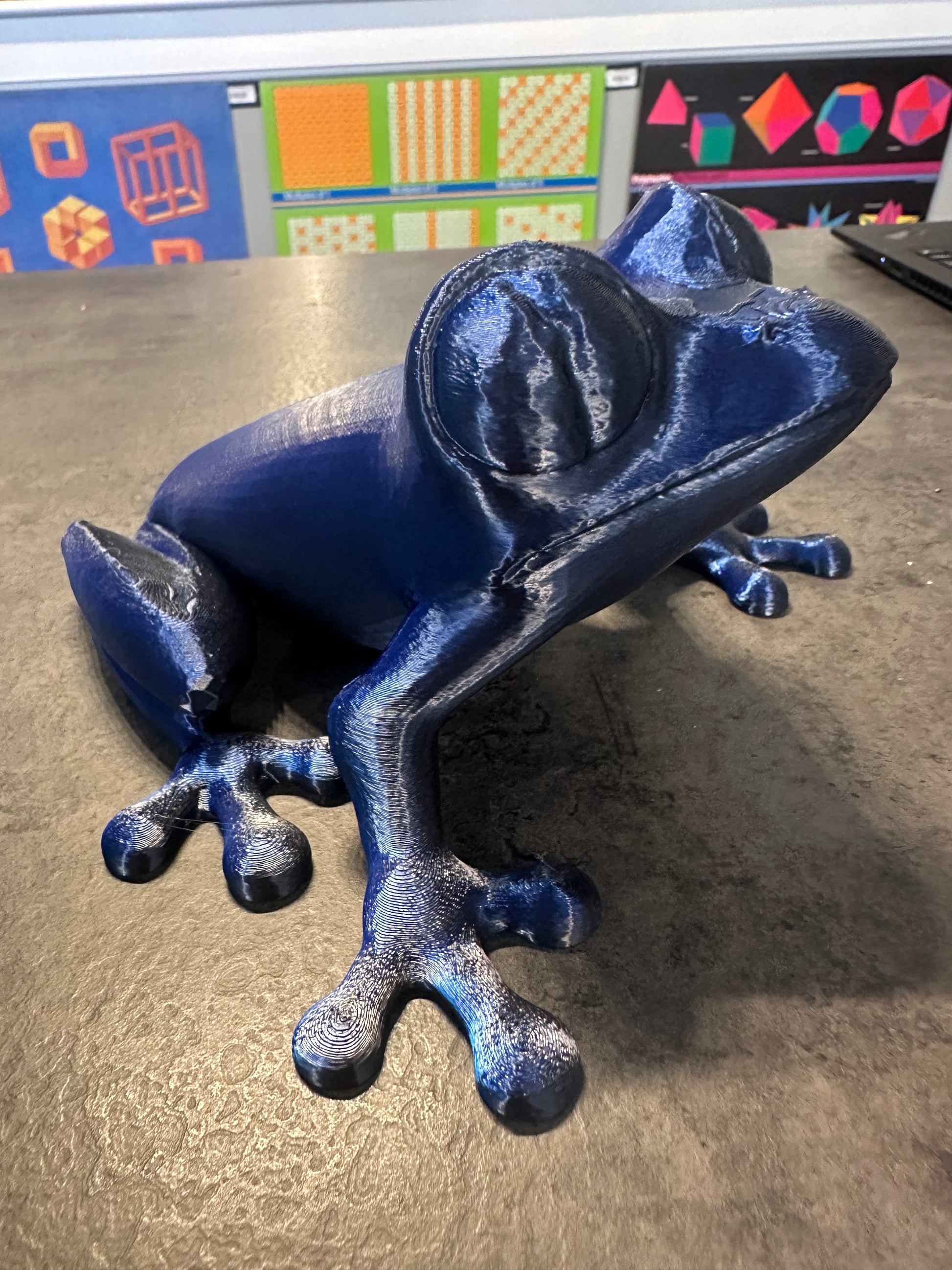 3D Printed Purple Frog