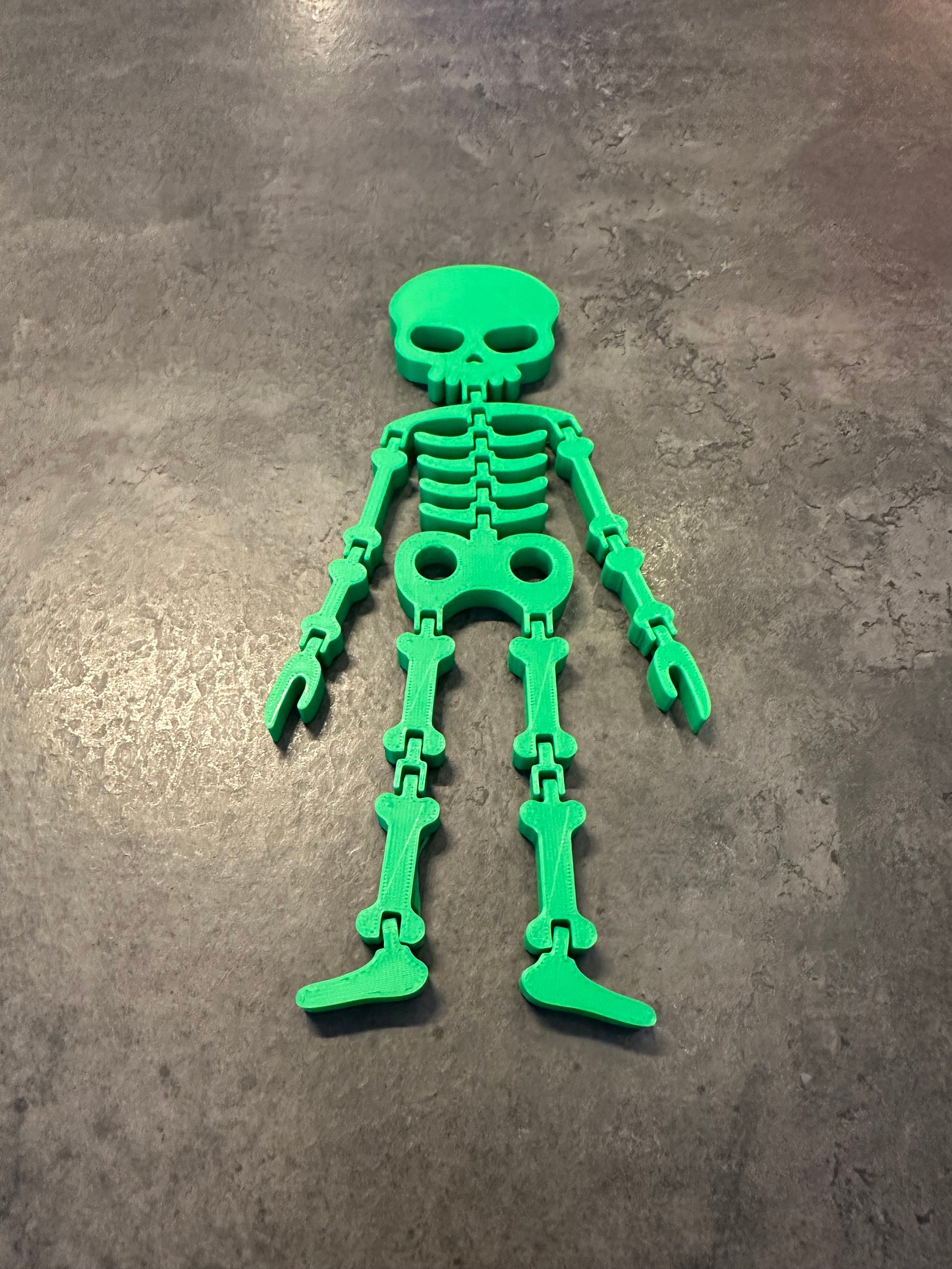 3D Printed Green Skeleton
