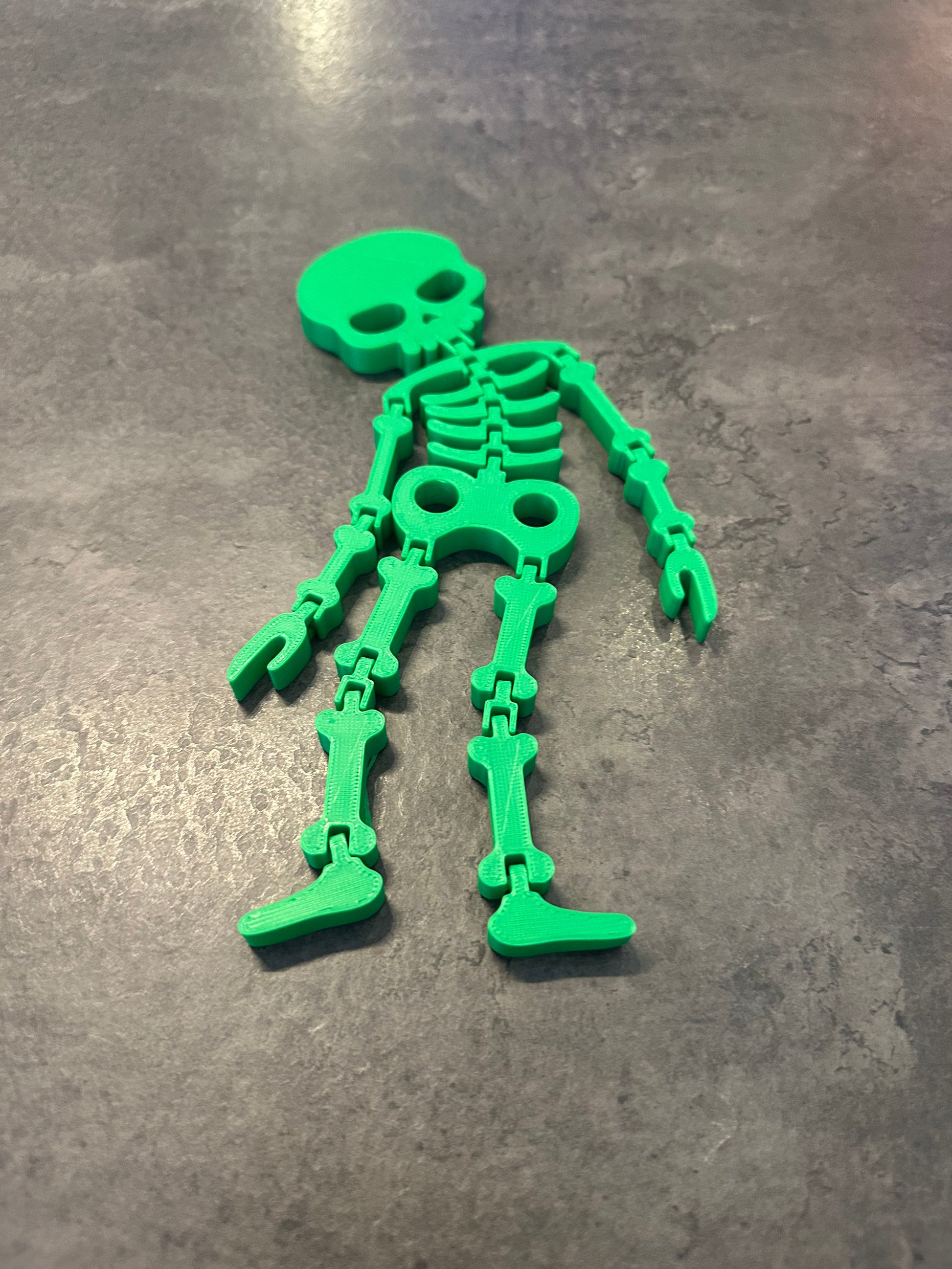 3D Printed Green Skeleton